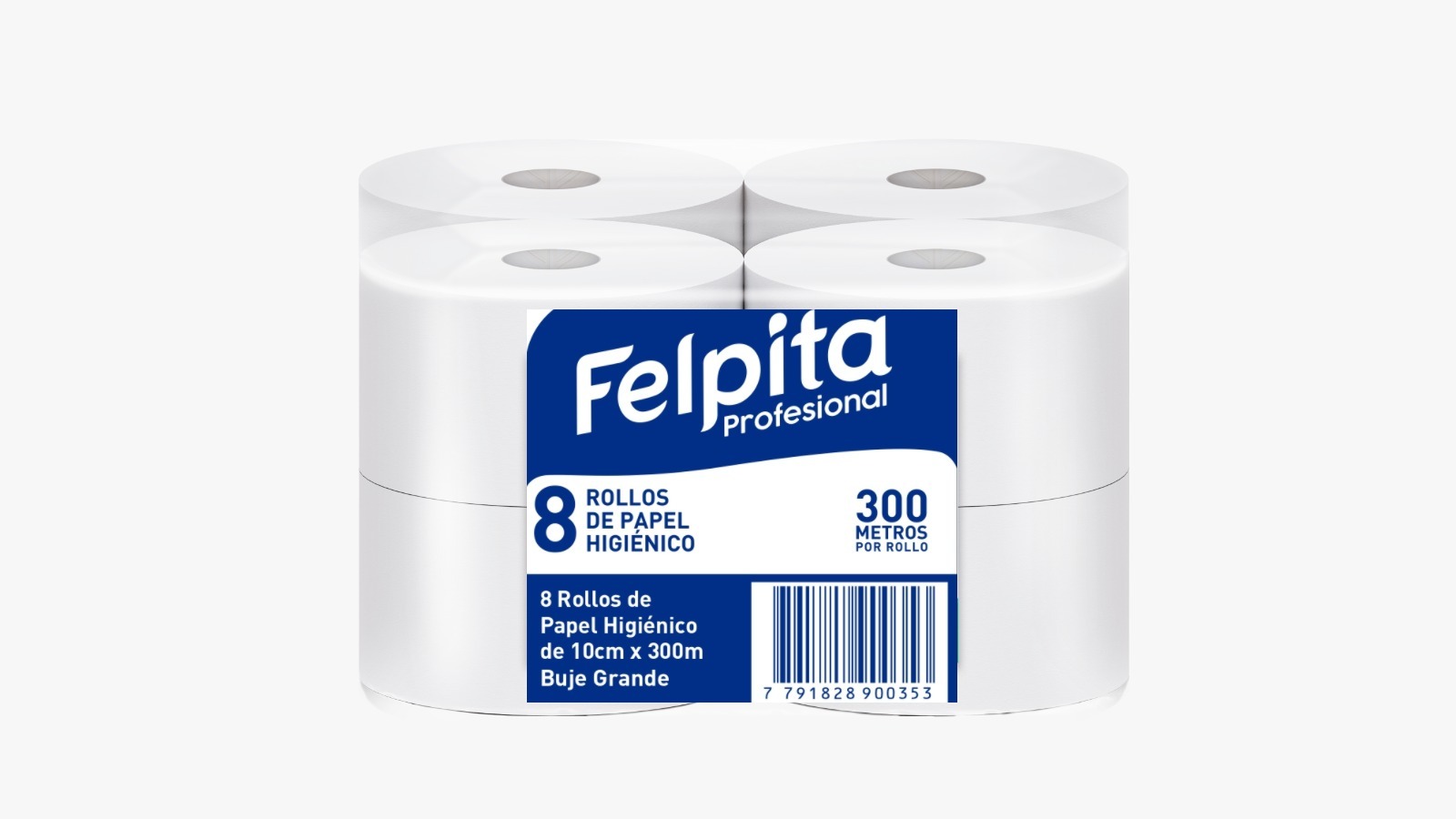 ROLLO PAPEL HIGIENICO X 8 300 metros image number 0