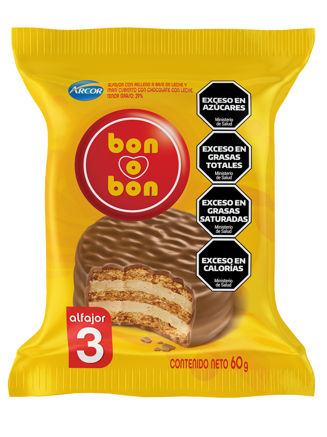 BON O BON ALFAJOR TRIPLE 60GR image number 0