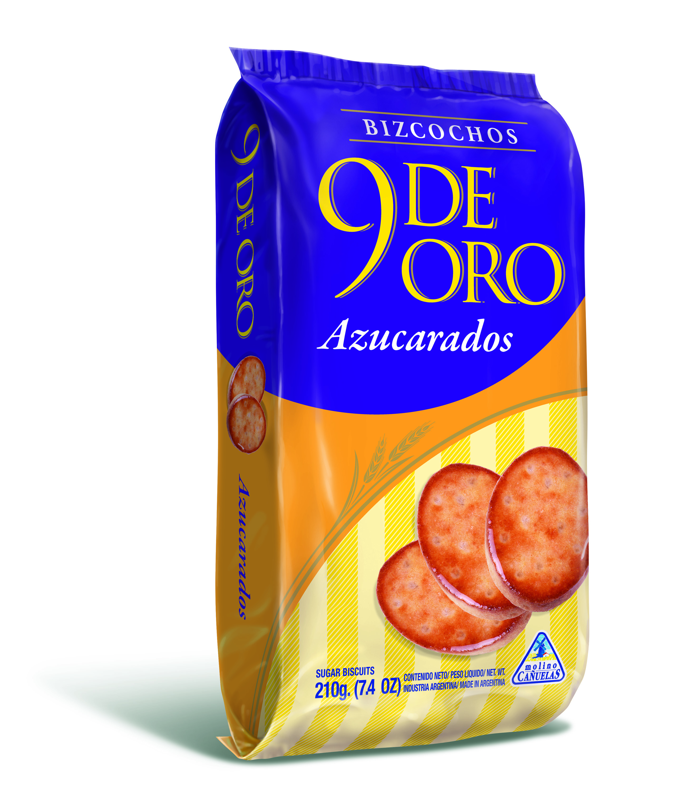 9 DE ORO BIZCOCHOS AZUCAR 210GR image number 0