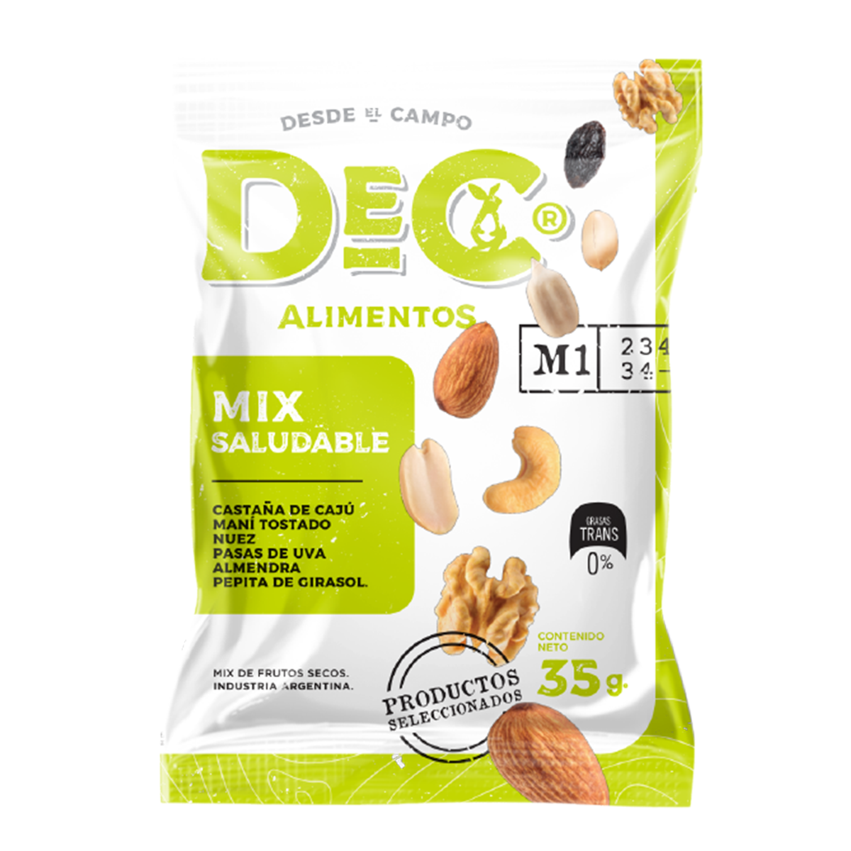 DEC MIX FRUTOS SECOS 35GR SALUDABLE image number 0