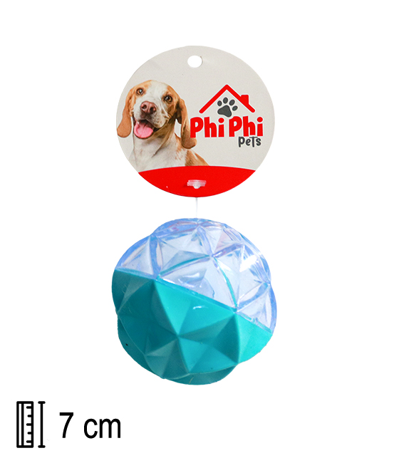 PP PETS PELOTA CHIFLE Y LUZ 7CM image number 0