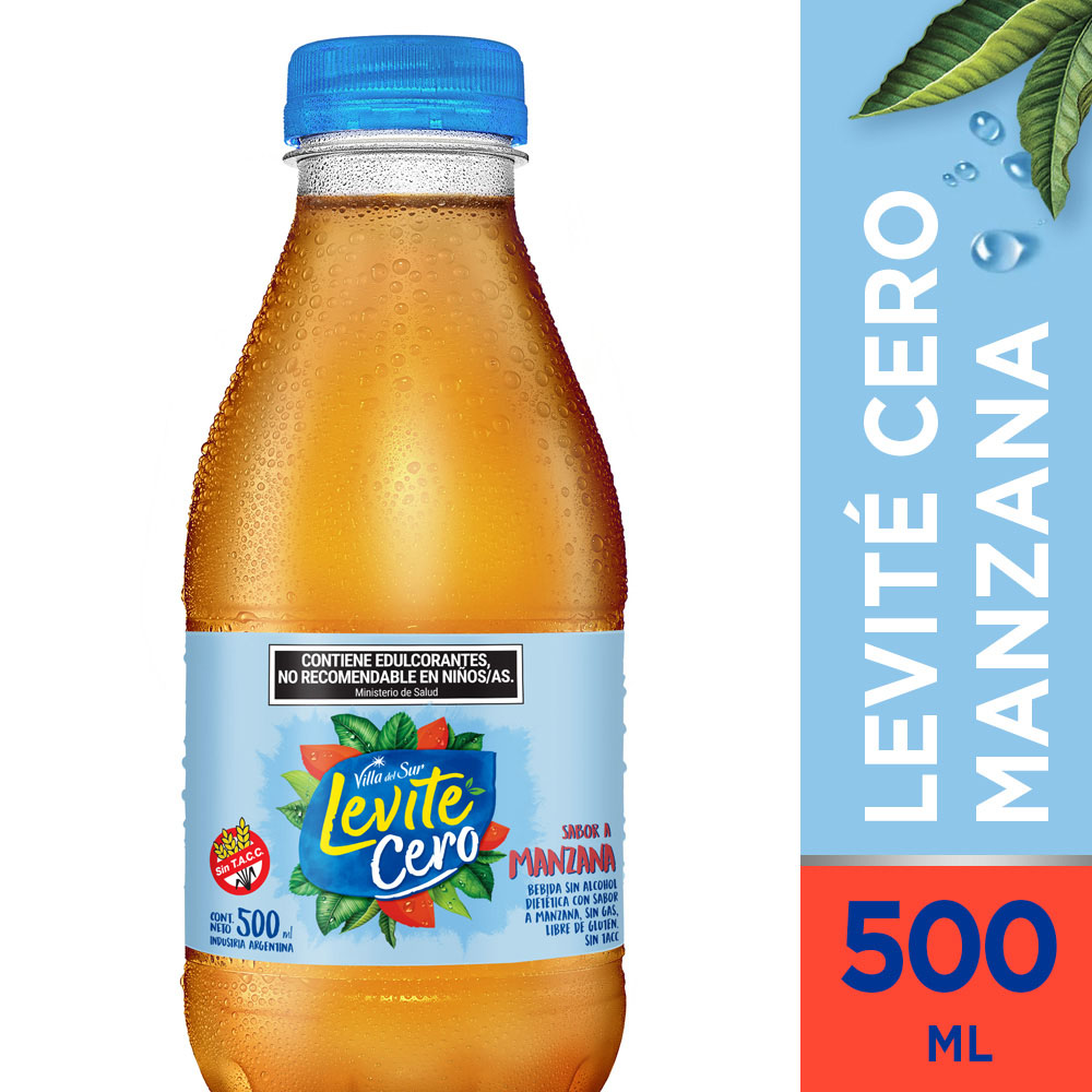 LEVITE CERO MANZANA 500ML image number 0