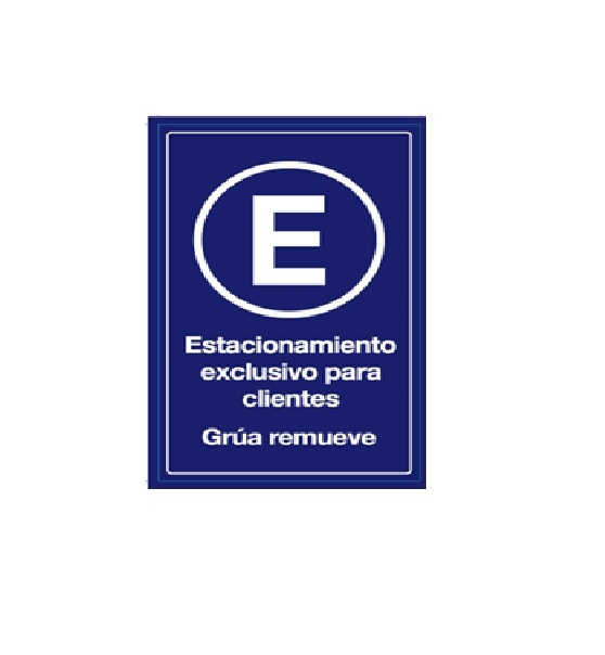 CARTEL ESTACIONAMIENTO EXCLUSIVO CLIENTES image number 0