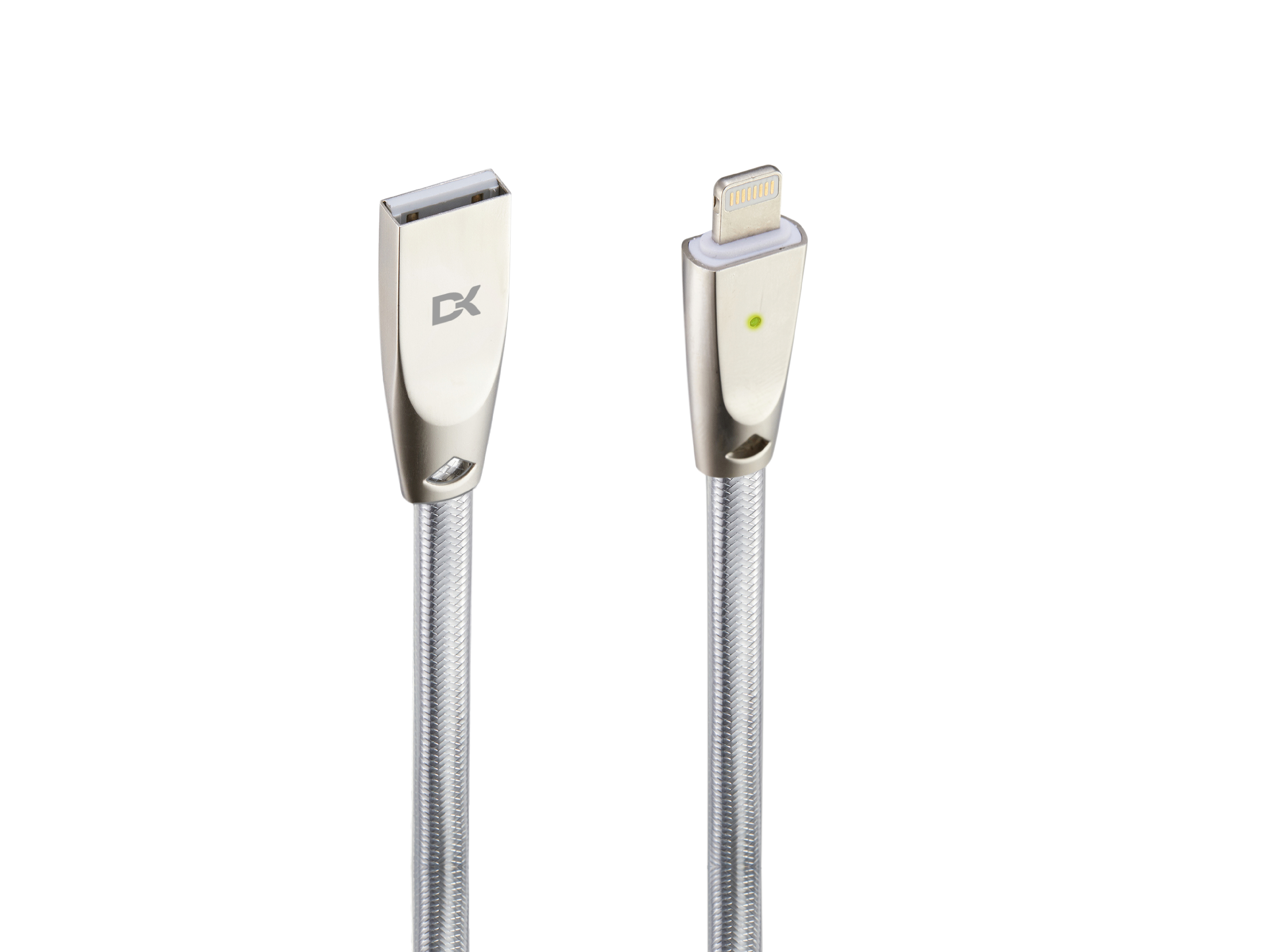 Cable Lightning Metalico Color Negro image number 0