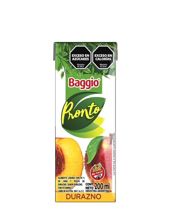 BAGGIO DURAZNO 200ML image number 0
