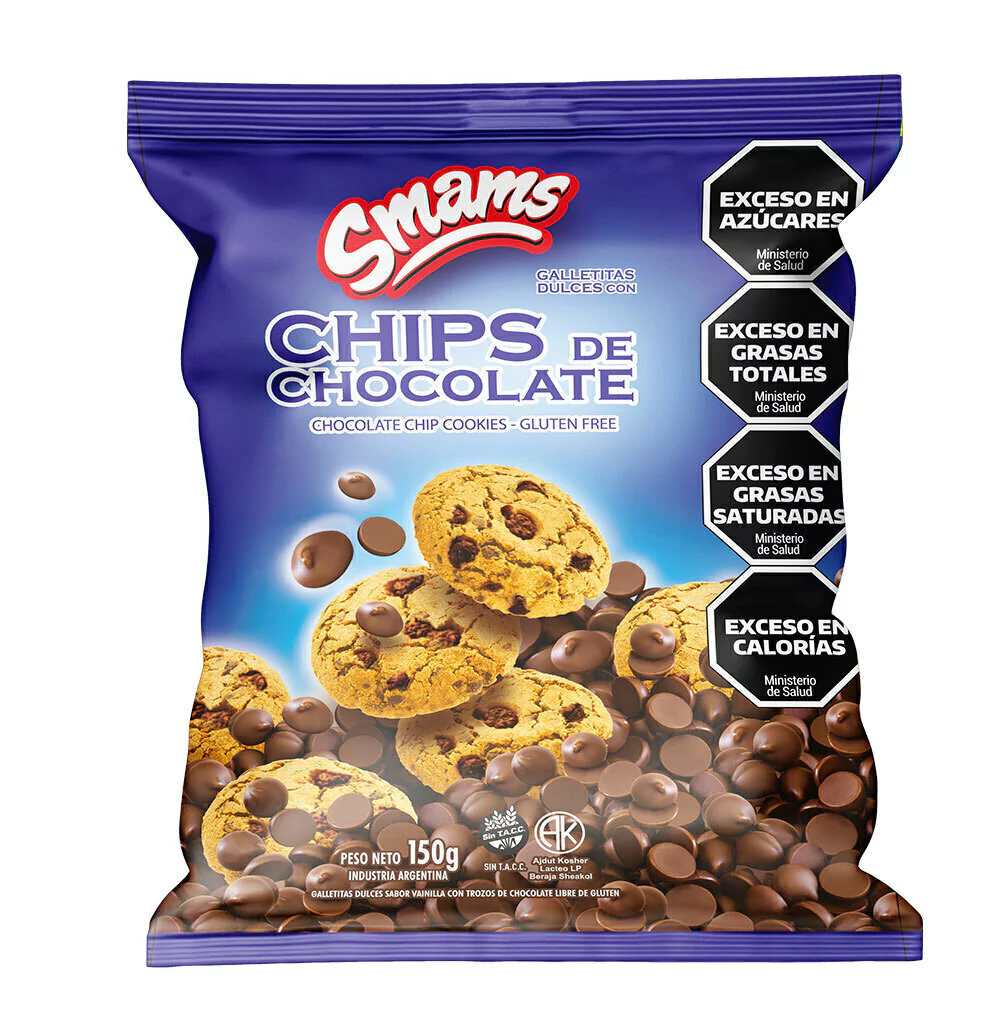 SMAMS GALLETAS CHIPS CHOCOLATE 150GR image number 0