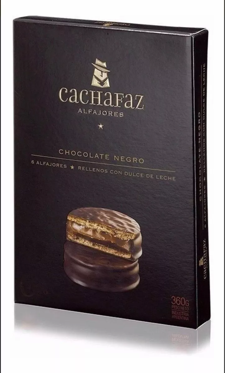 CACHAFAZ ALFAJOR CHOCOLATE CAJA 6UN image number 0