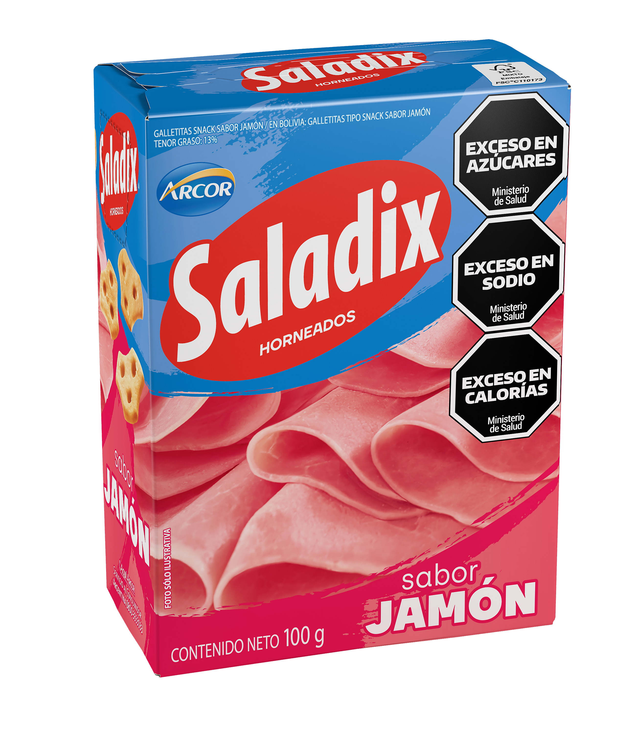 SALADIX JAMON 100GR image number 0
