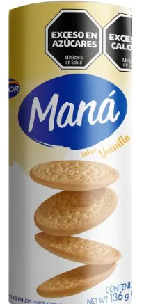 MANA GALLETA VAINILLA 136GR image number 0