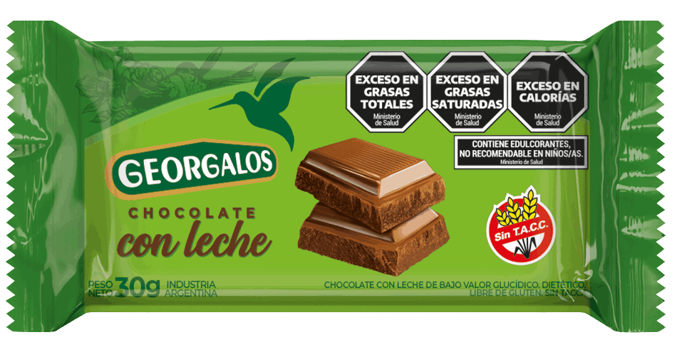 GEORGALOS CHOCOLATE DIETETICO LECHE 30GR image number 0