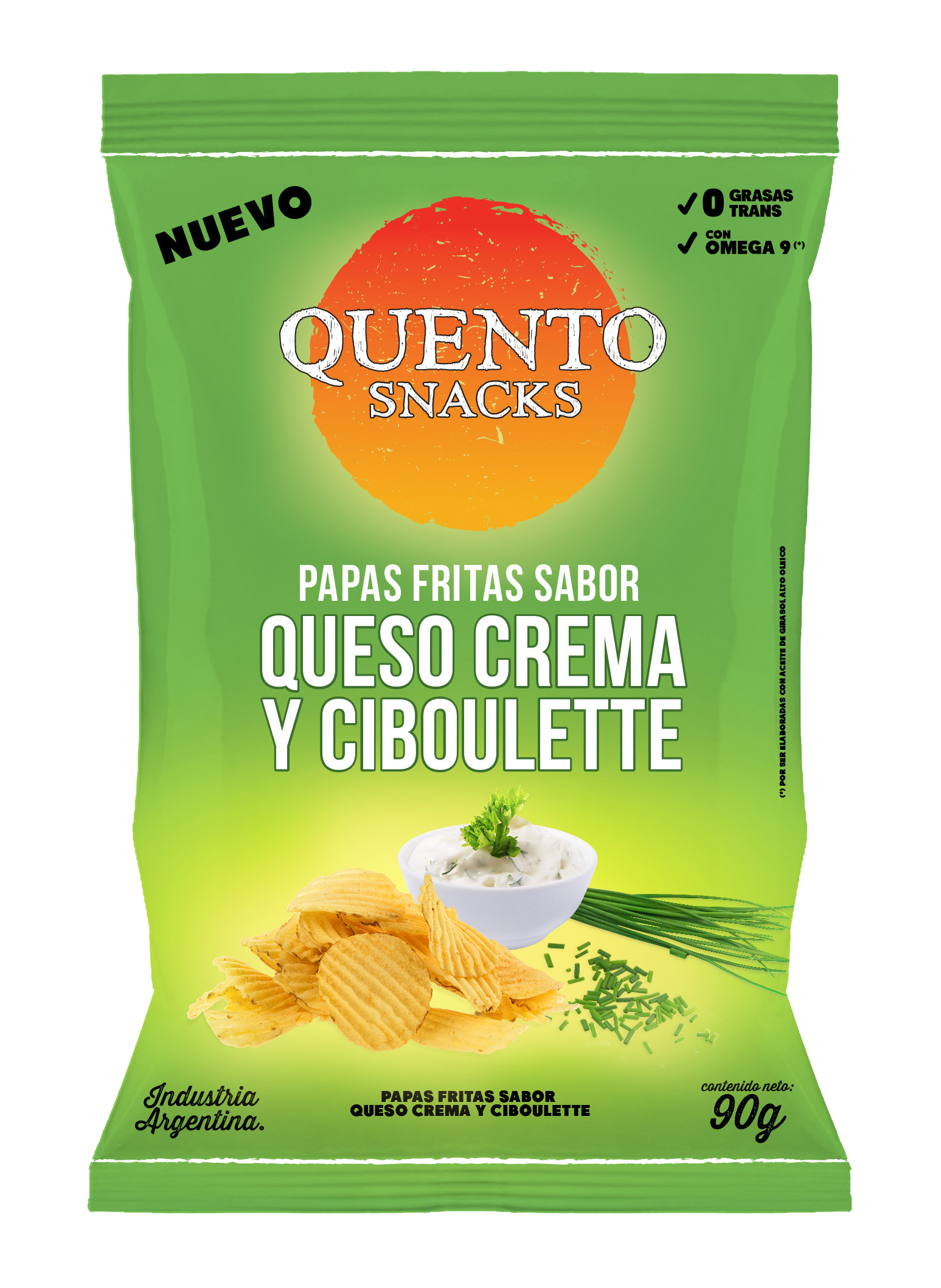 QUENTO PAPAS CREMA Y CIBOULETTE 90GR image number 0
