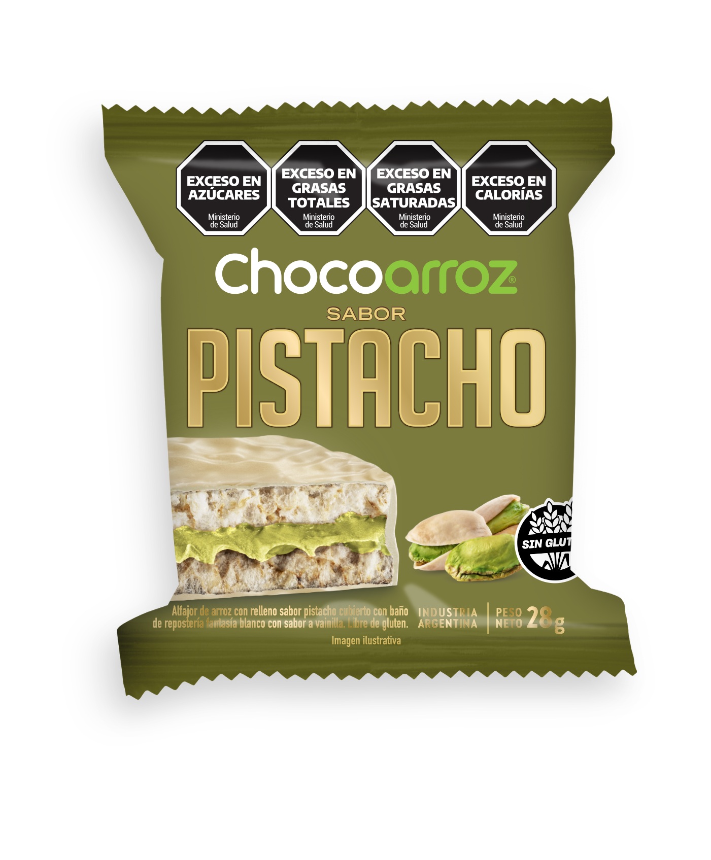 CHOCOARROZ PISTACHO 28GR. image number 0