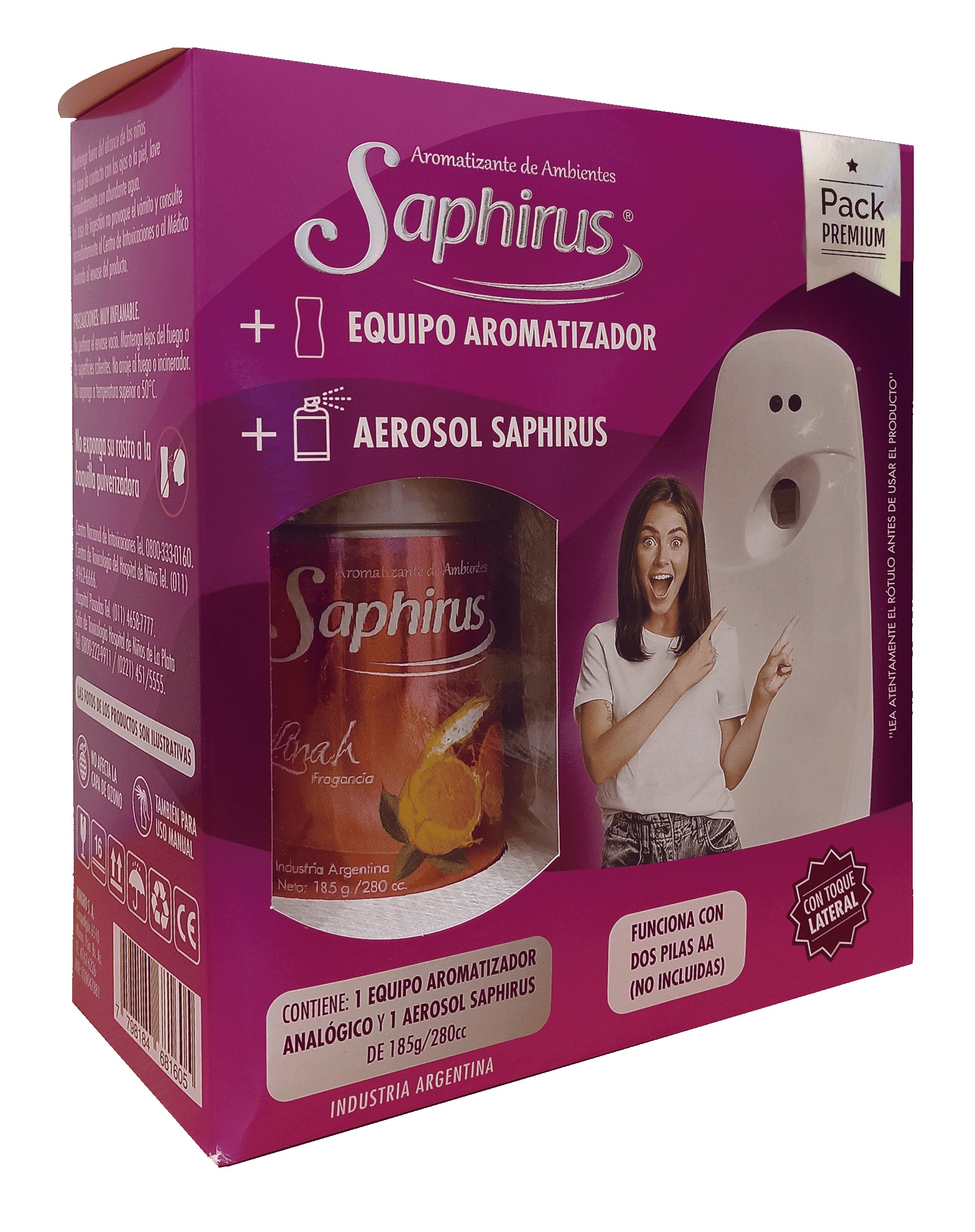 SAPHIRUS EQUIPO + AEROSOL AMBIENTE image number 0