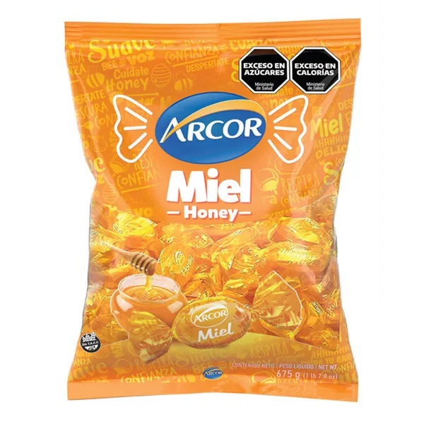 ARCOR CARAMELO RELLENO MIEL 675GR image number 0