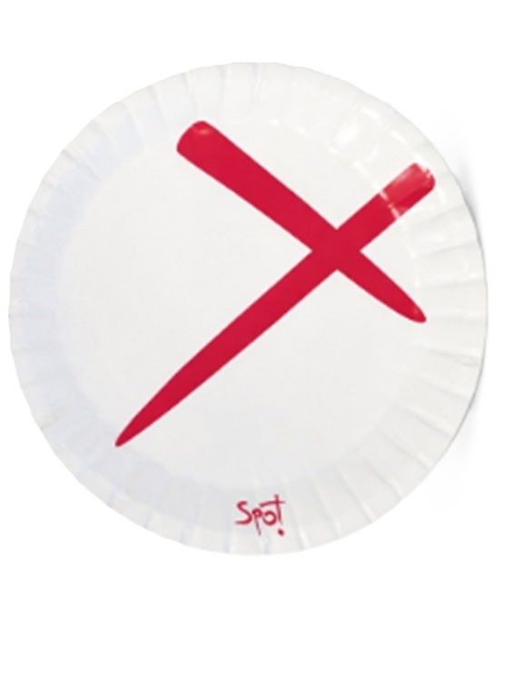 PLATO POLIPAPEL 22CM SPOT CON LOGO x 500un image number 0