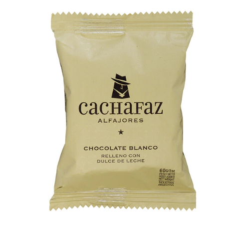 CACHAFAZ ALFAJOR BLANCO FLOW PACK 60GR image number 0