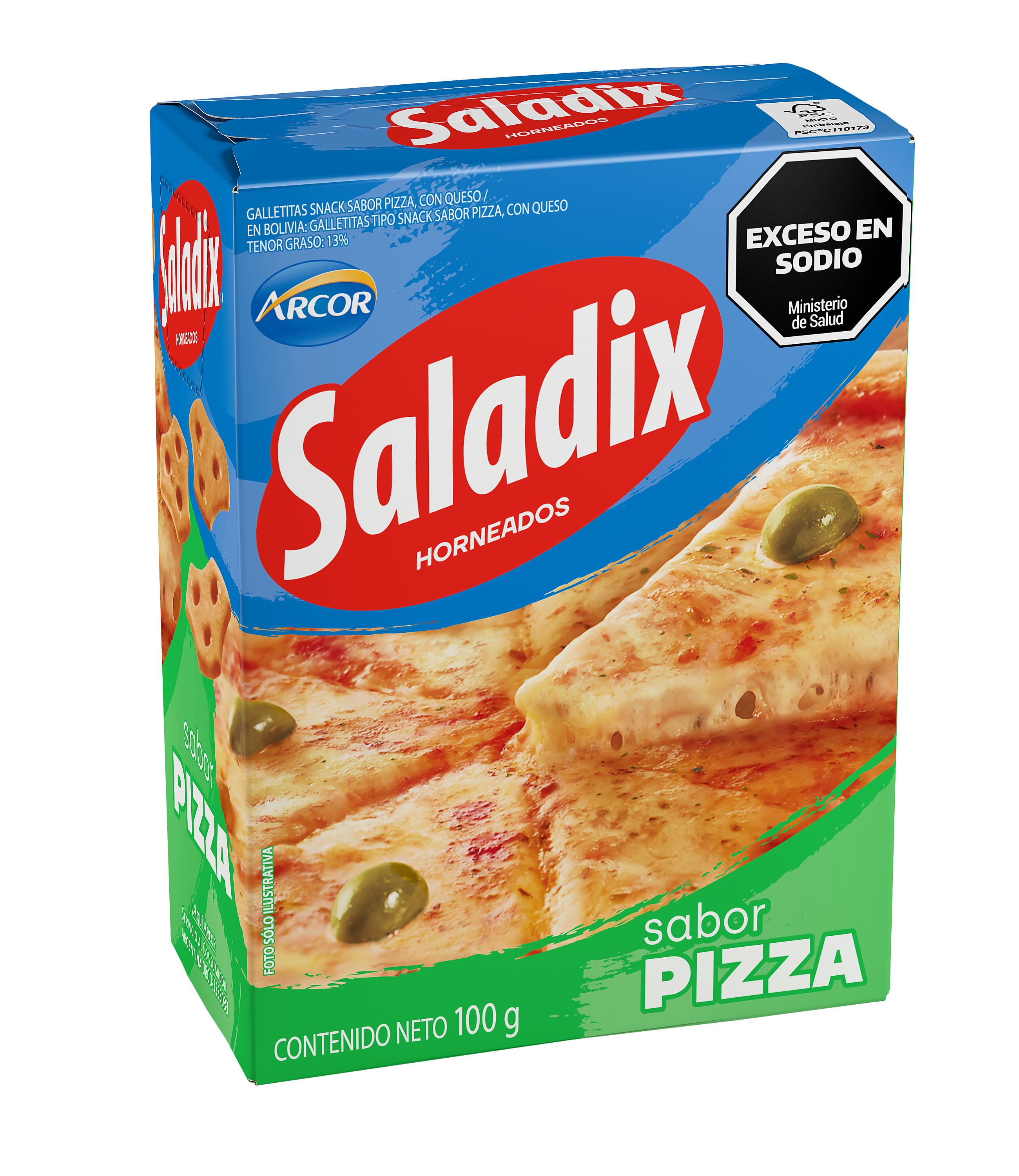 SALADIX PIZZA 100GR image number 0