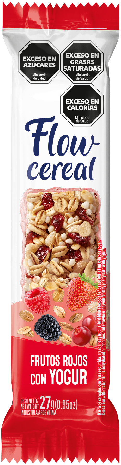 FLOW CEREAL BARRA F.ROJOS YOGUR LIGHT 24GR image number 0