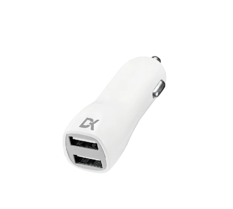 CARGADOR AUTO DKK DOBLE PUERTO USB 2.1 image number 0