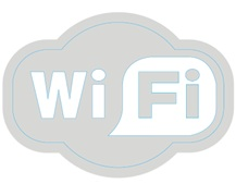 CARTEL WIFI TROQUELADO image number 0