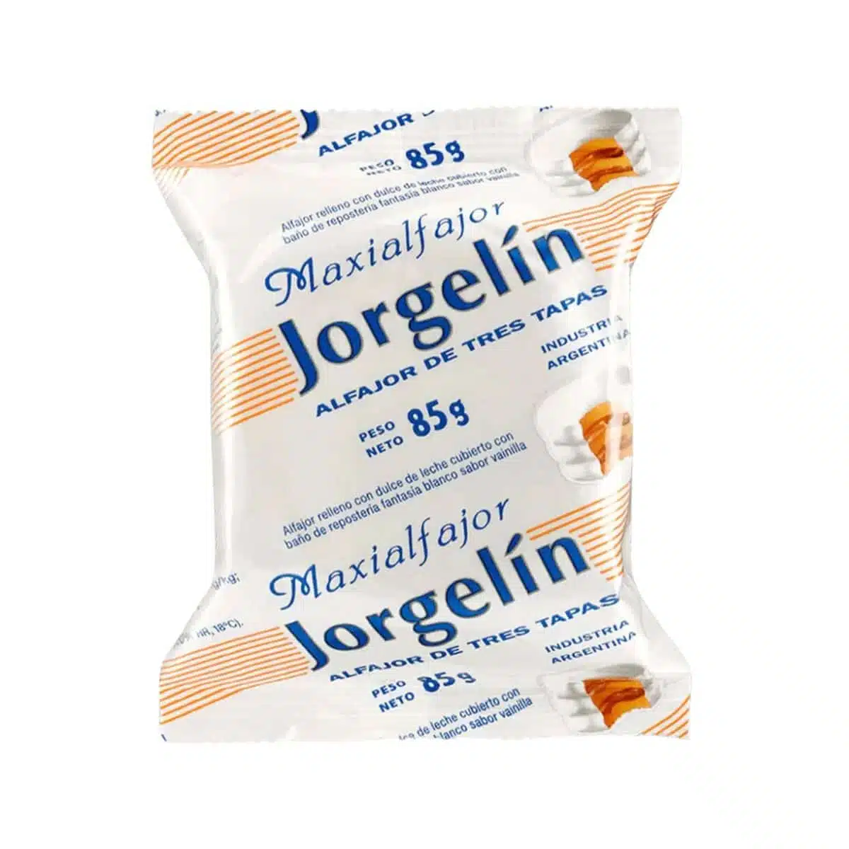 JORGELIN ALFAJOR BLANCO LECHE TRIPLE 85GR image number 0