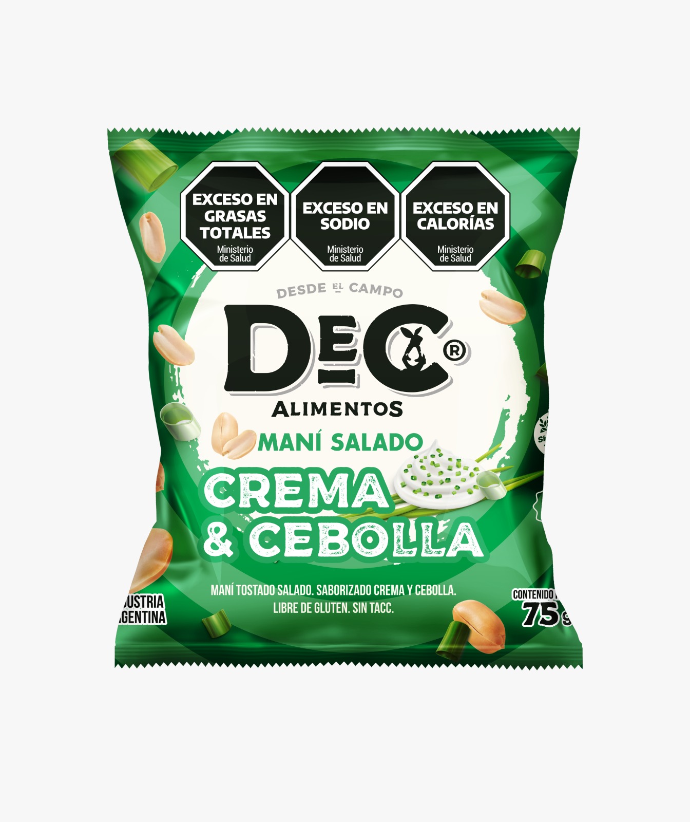 DEC MANI SALADO CREMA/CEBOLLA 75GR image number 0