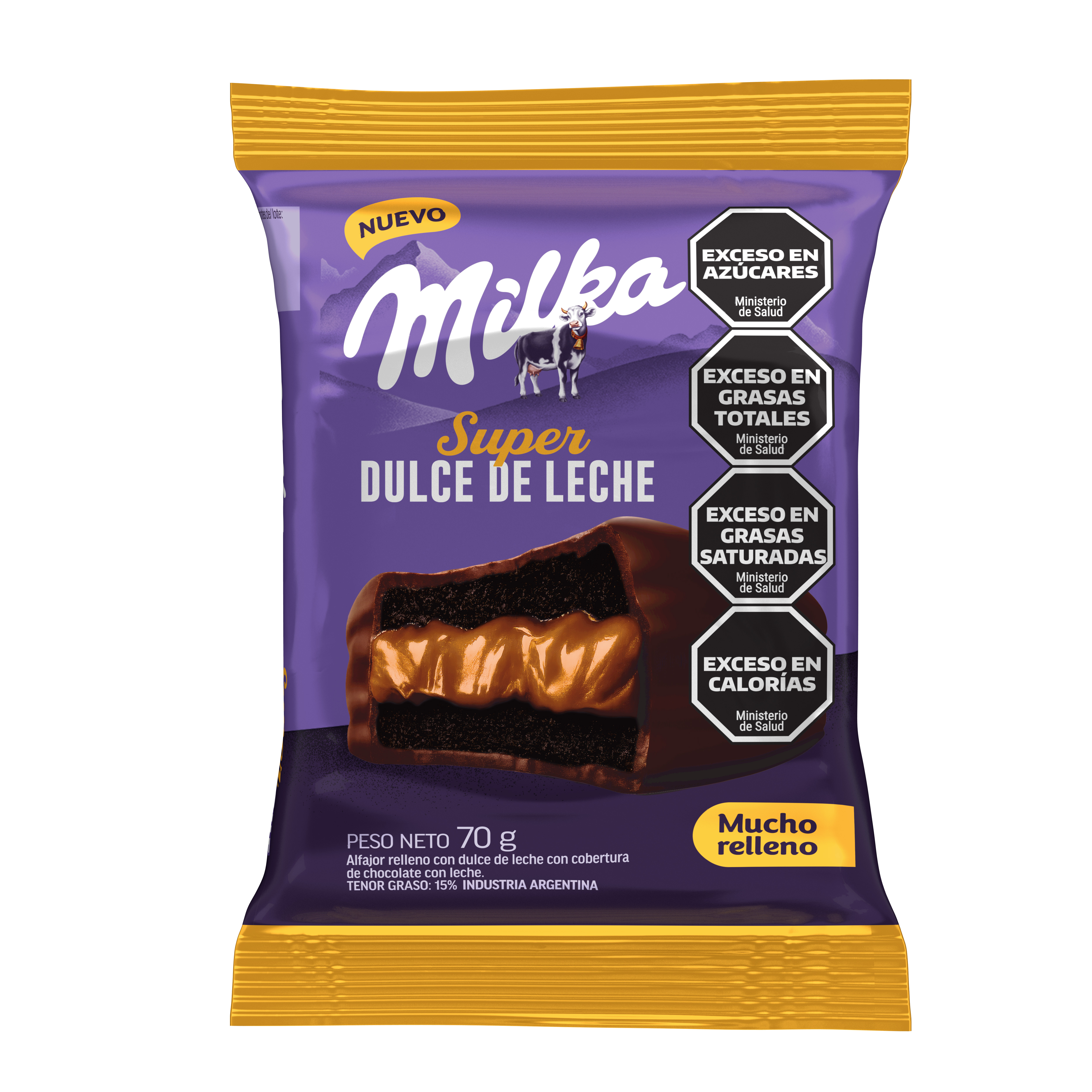 MILKA ALFAJOR SIMPLE EXTRA DDL 70G image number 0