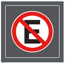 CARTEL PROHIBIDO ESTACIONAR image number 0