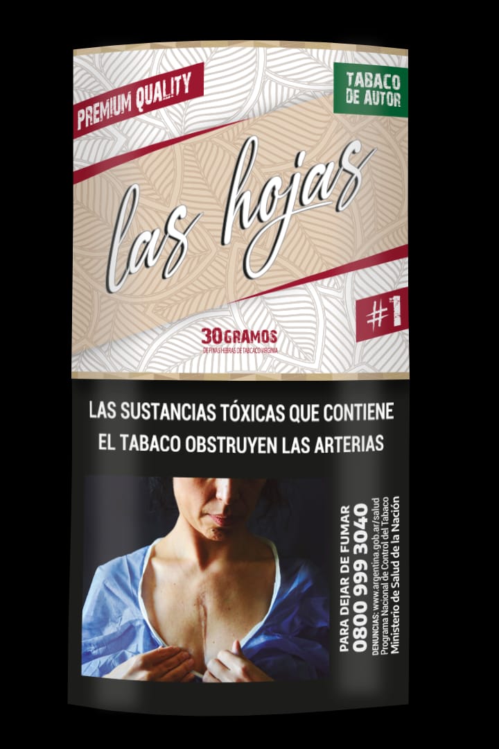 TABACO LAS HOJAS PREMIUM N1 NATURAL 30GR image number 0