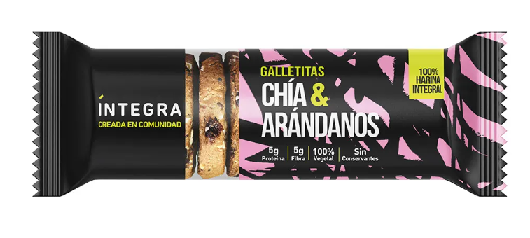 INTEGRA GALLETITAS ARANDANOS CHIA 200GR image number 0