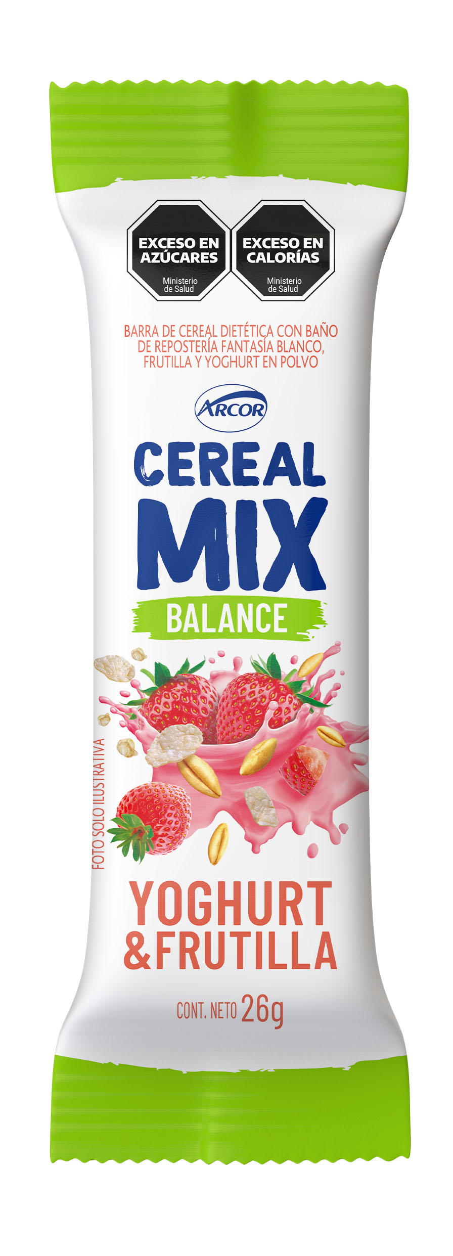 CEREAL MIX BARRA FRUTILLA YOGHURT LIGHT 26GR image number 0