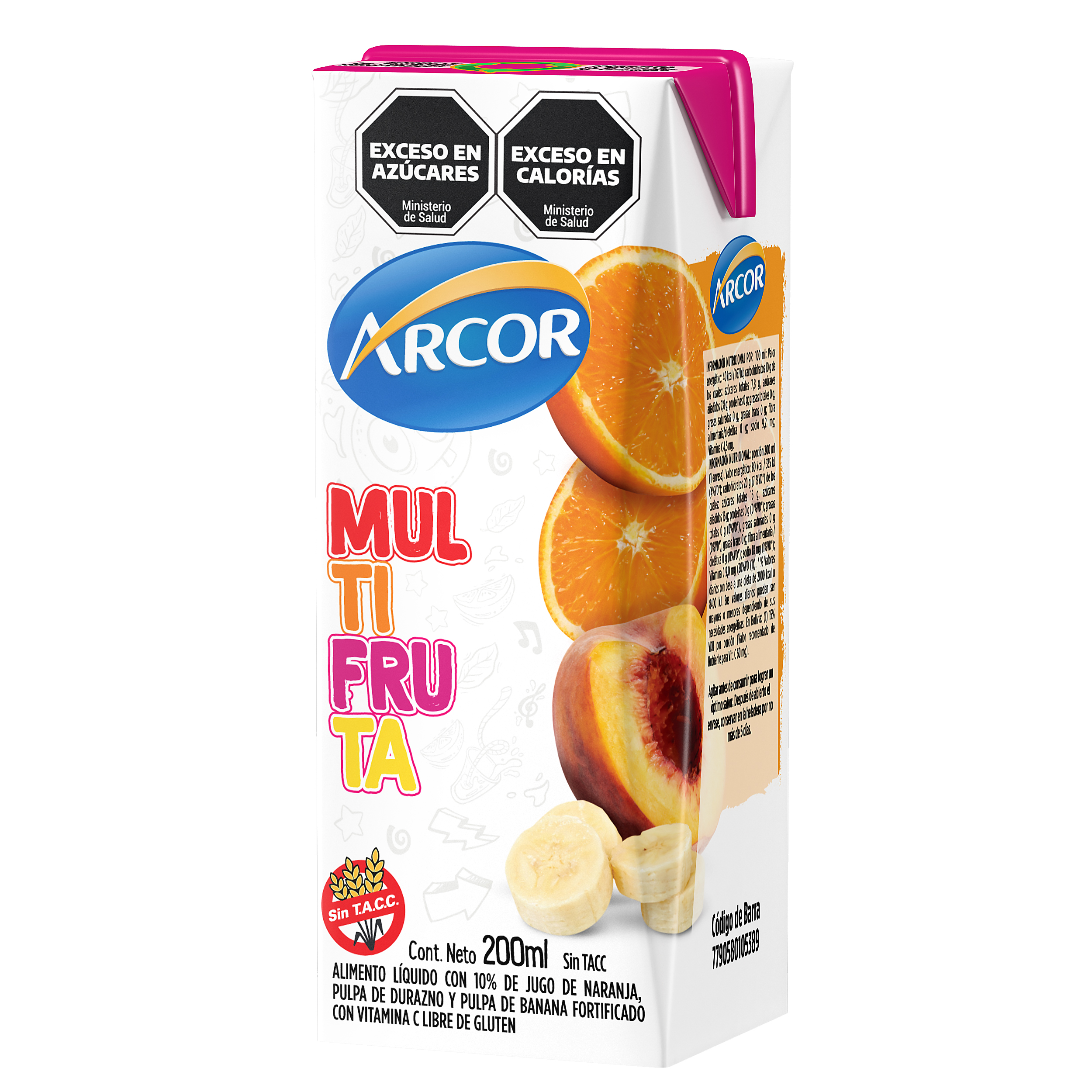 ARCOR MULTIFRUTA 200ML image number 0