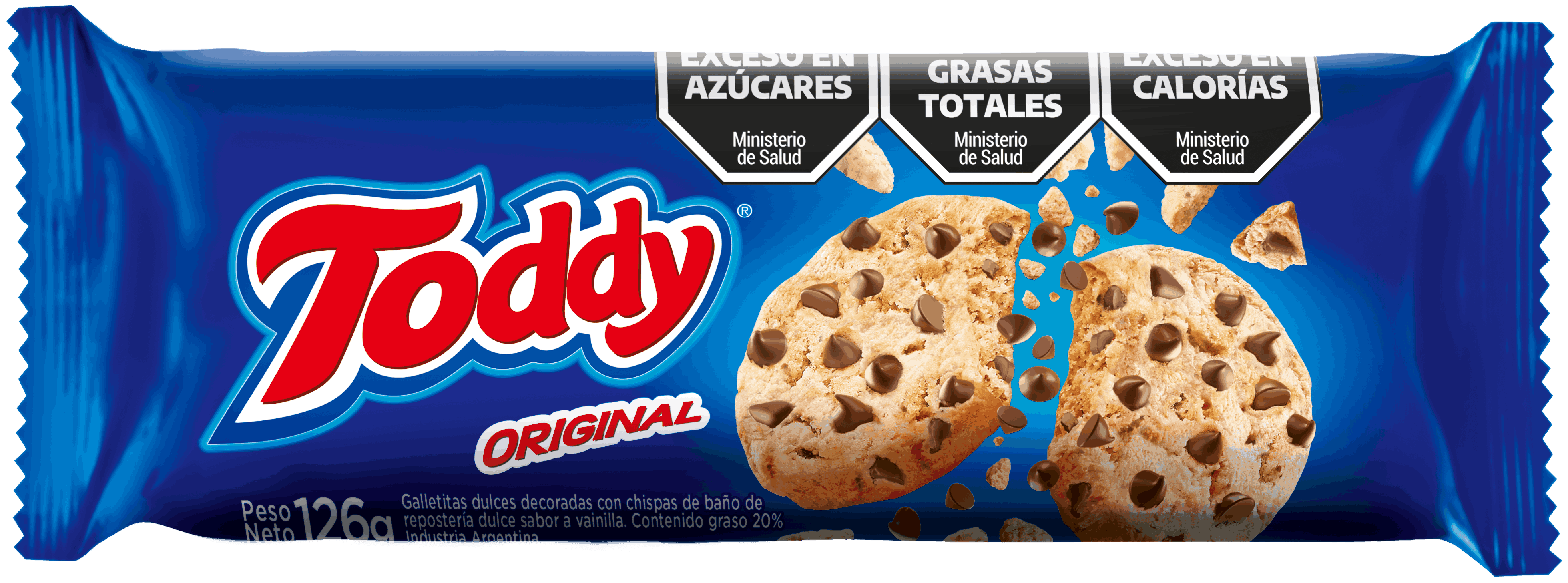 TODDY CHIPS CHOCOLATE 126GR image number 0