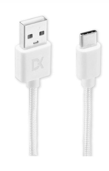CABLE TRENZADO DEKKIN MICRO USB BLANCO image number 0