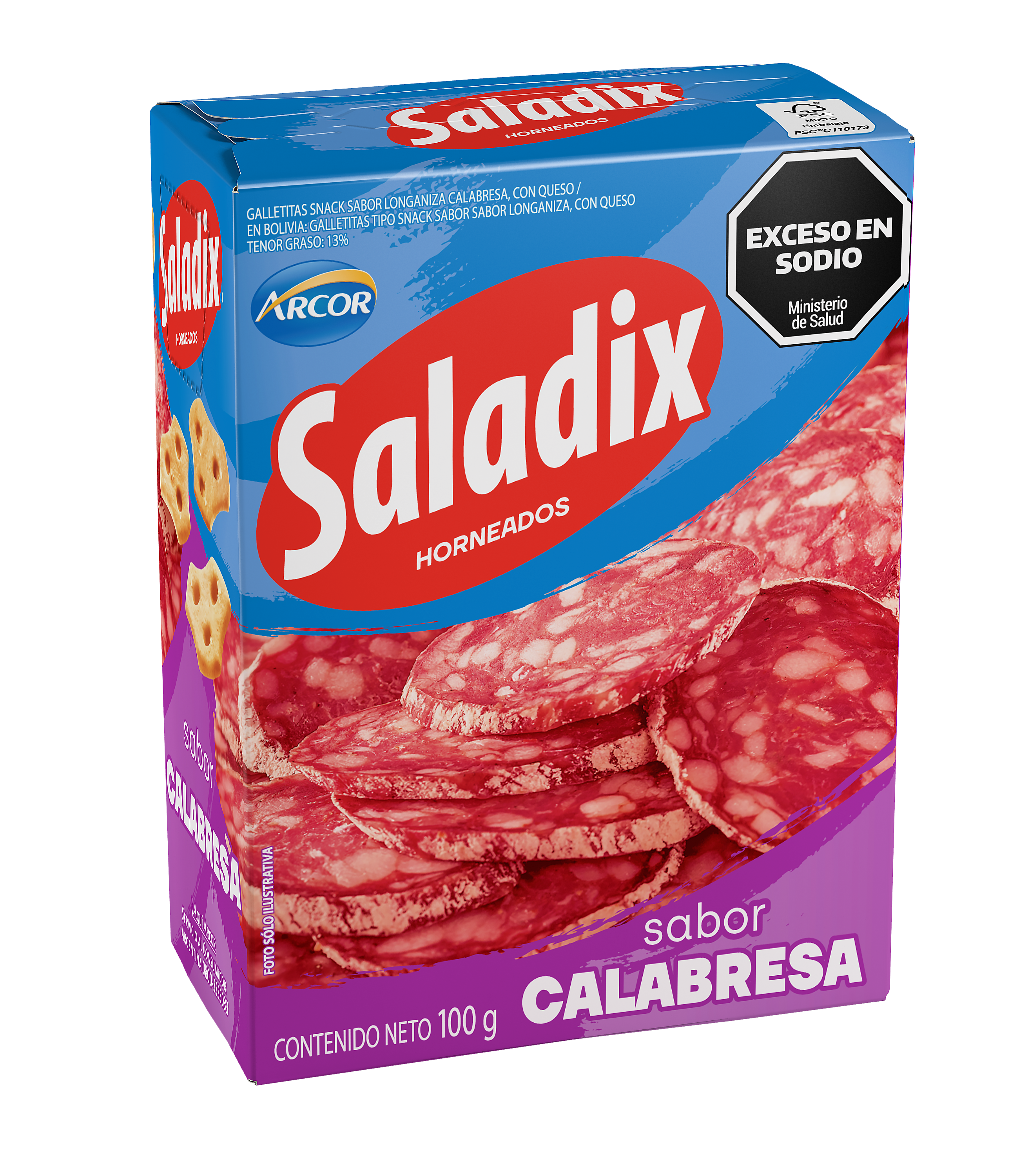 SALADIX CALABRESA 100GR image number 0