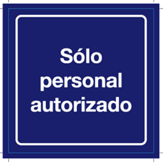 CARTEL SOLO PERSONAL AUTORIZADO image number 0