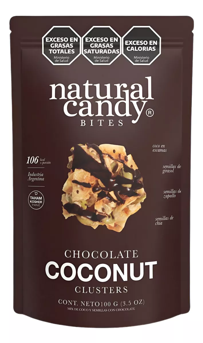 NATURAL CANDY COCONUT CHOCOLATE 100GR image number 0