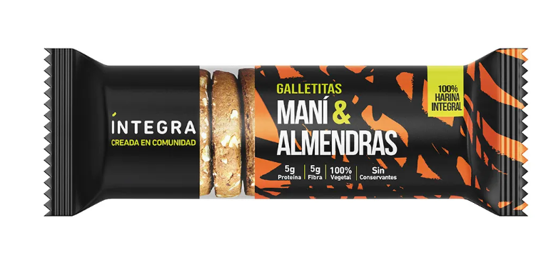 INTEGRA GALLETITAS MANI ALMENDRAS 200GR image number 0