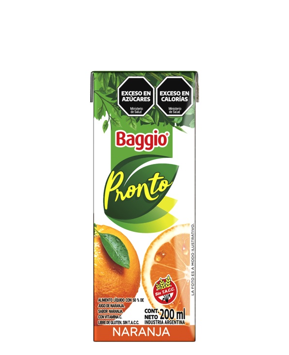 BAGGIO NARANJA 200ML image number 0