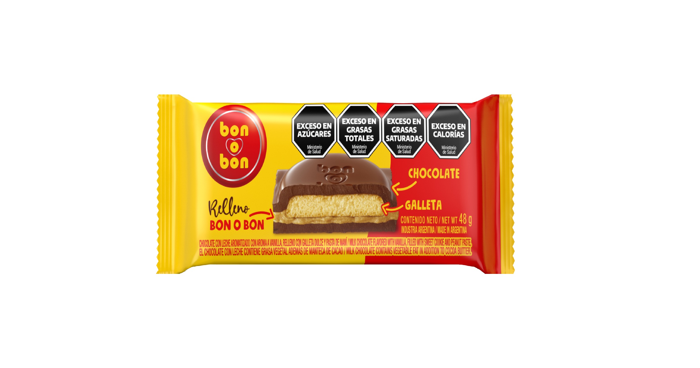 BON O BON TABLETA RELLENA 48GR image number 0